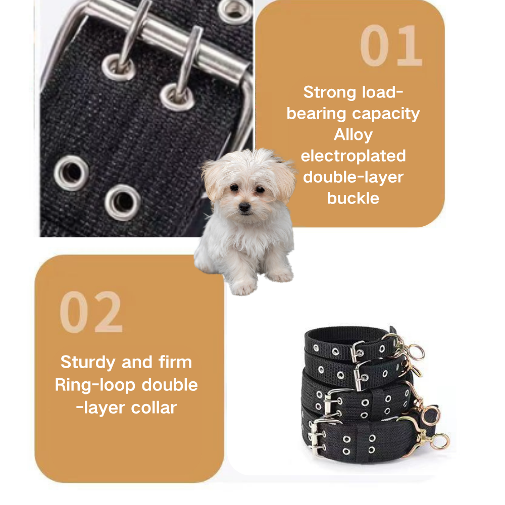 Durable Dog Collar with metal buckle