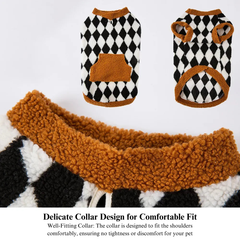 Dog Warm Fashionable Winter Pet Sherpa Fleece Vest