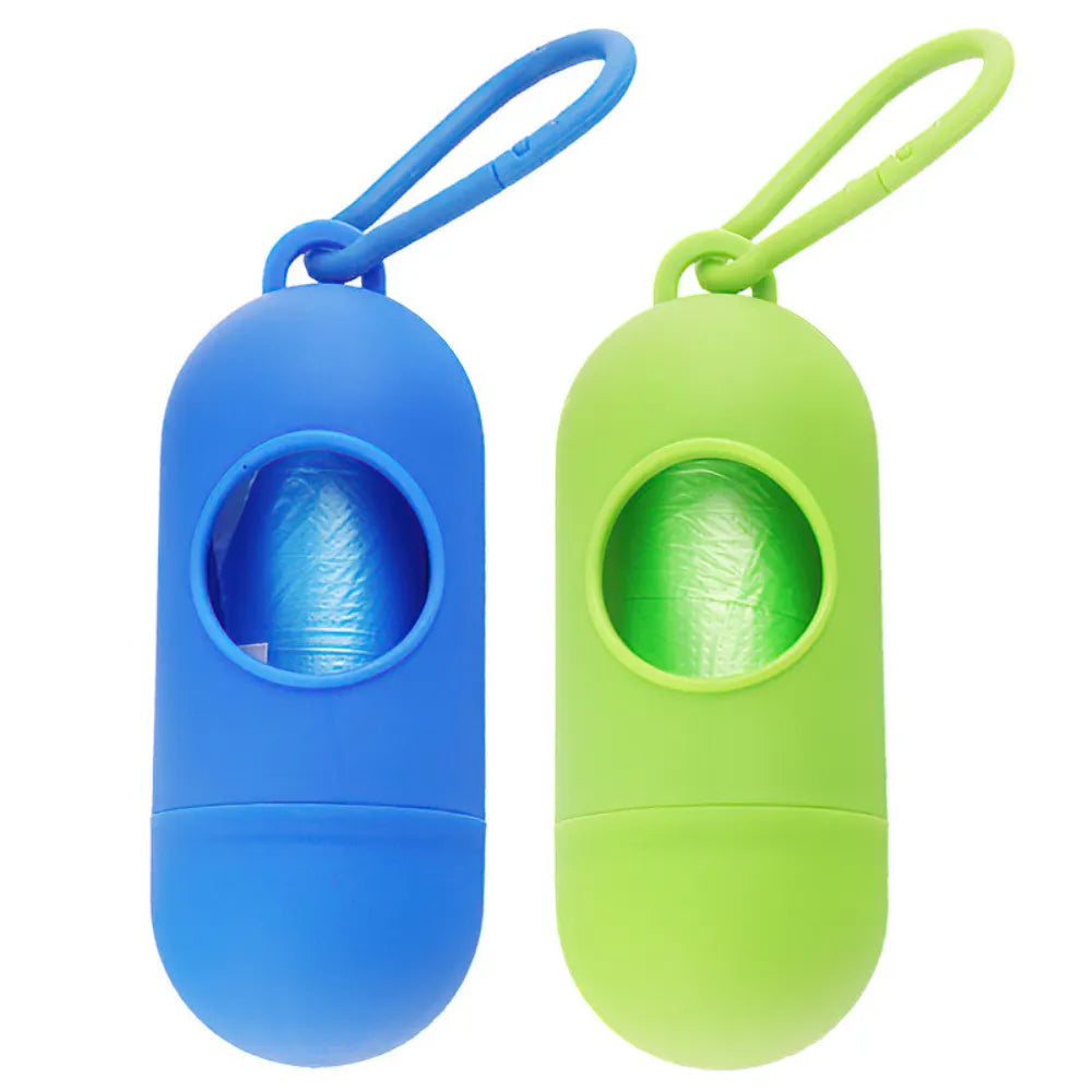 Dog Poop Bag Holder with 1 roll Waster bag (Pack of 4)