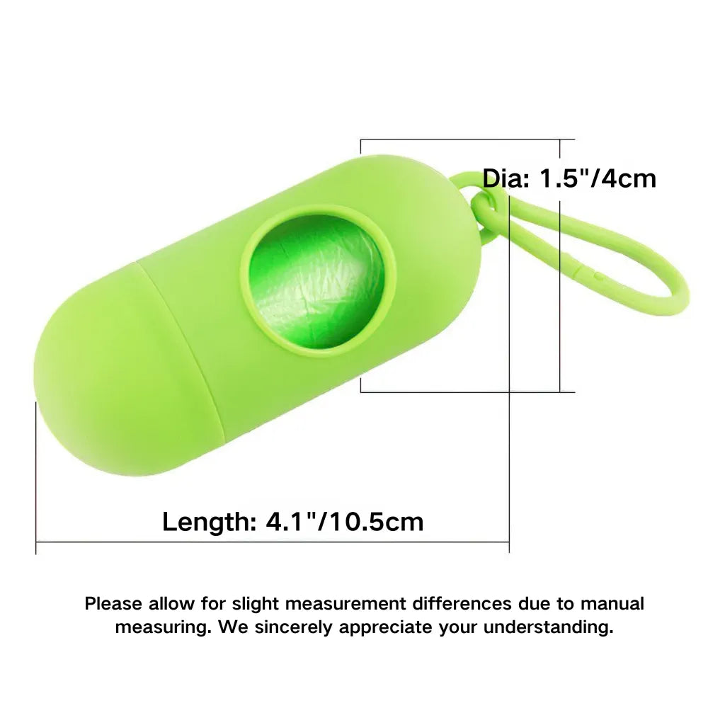Dog Poop Bag Holder with 1 roll Waster bag (Pack of 4)